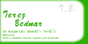 terez bednar business card